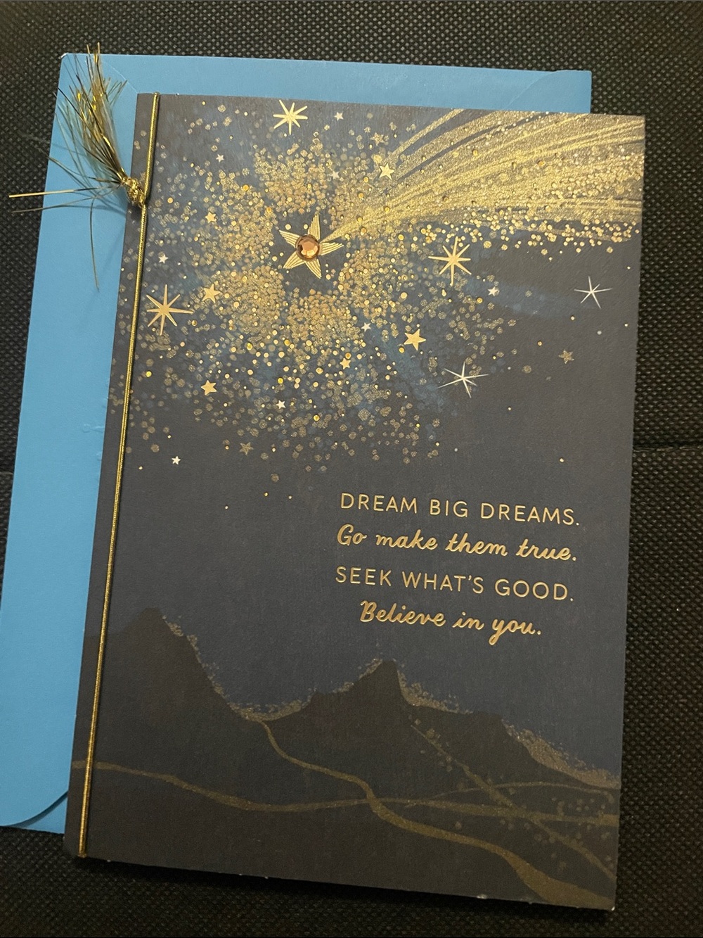 Hallmark Starry Graduation Card with Blue Envelope